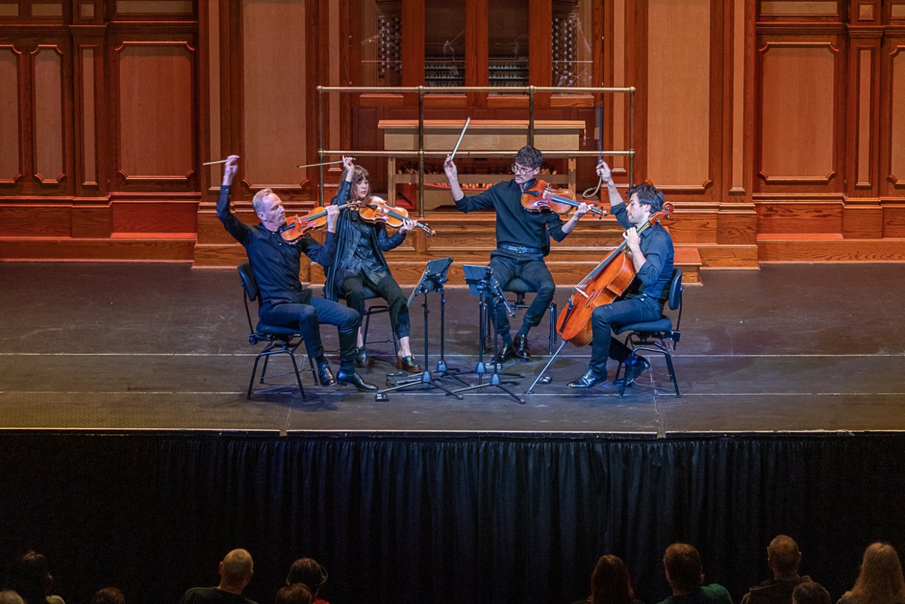 The Australian String Quartet perform 'Utopias' at the Adelaide Town Hall. Photo supplied
