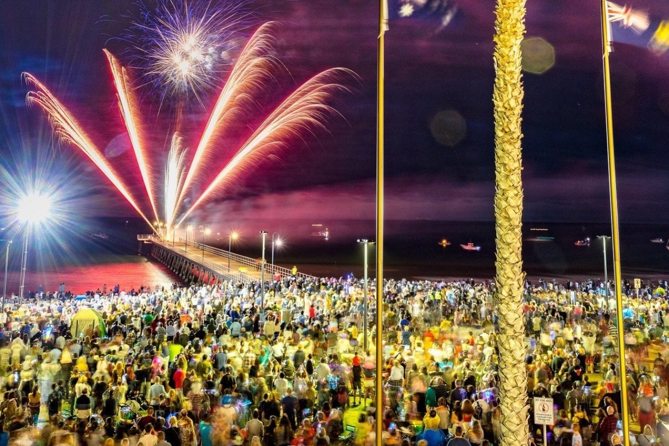 Around 100,000 people attended New Year's Eve events across Glenelg and Brighton last year. Photo: City of Holdfast Bay/Facebook
