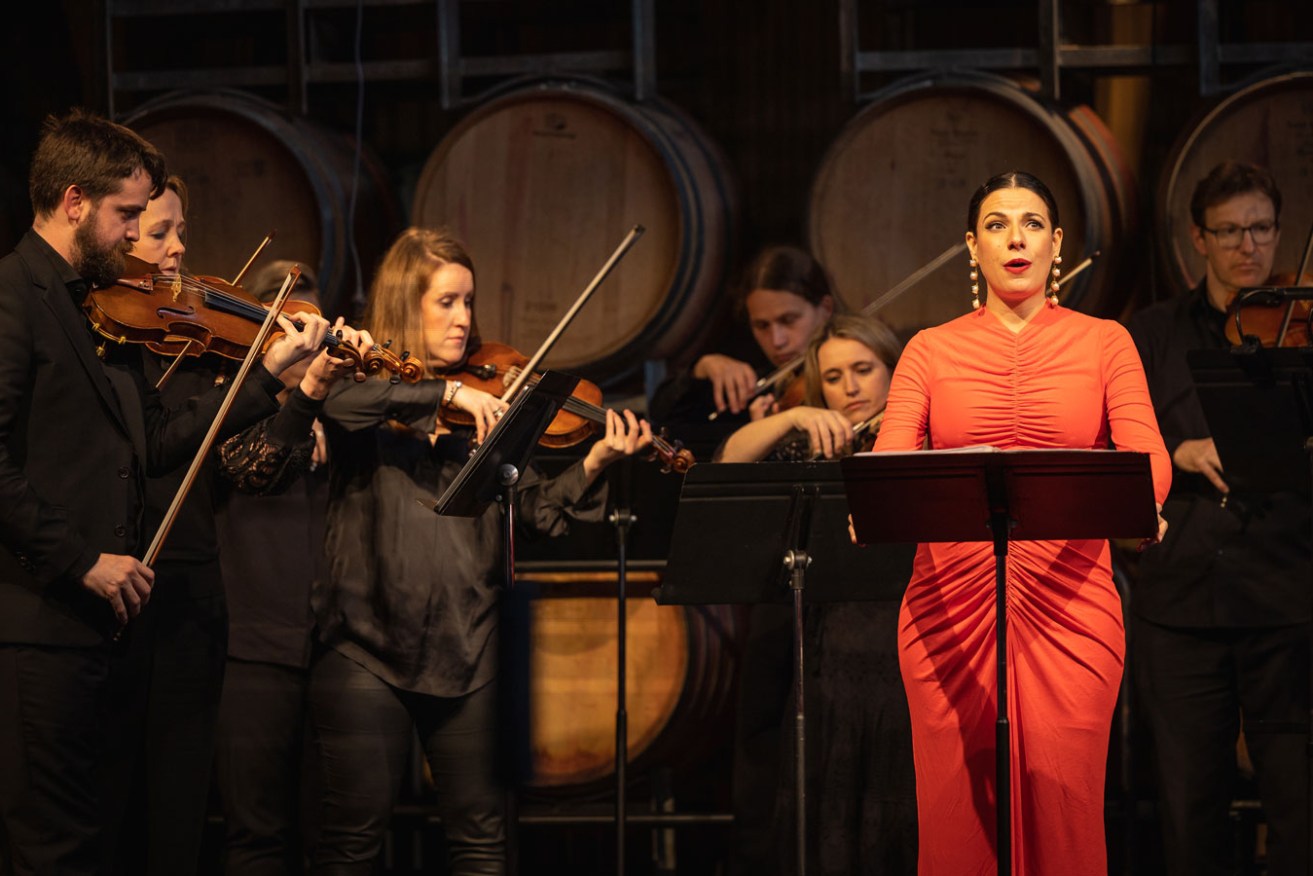 Notable finale: Soprano Sofio Troncoso joined an ensemble of strings musicians for 'Les Illuminations'. Photo: Jamois / supplied