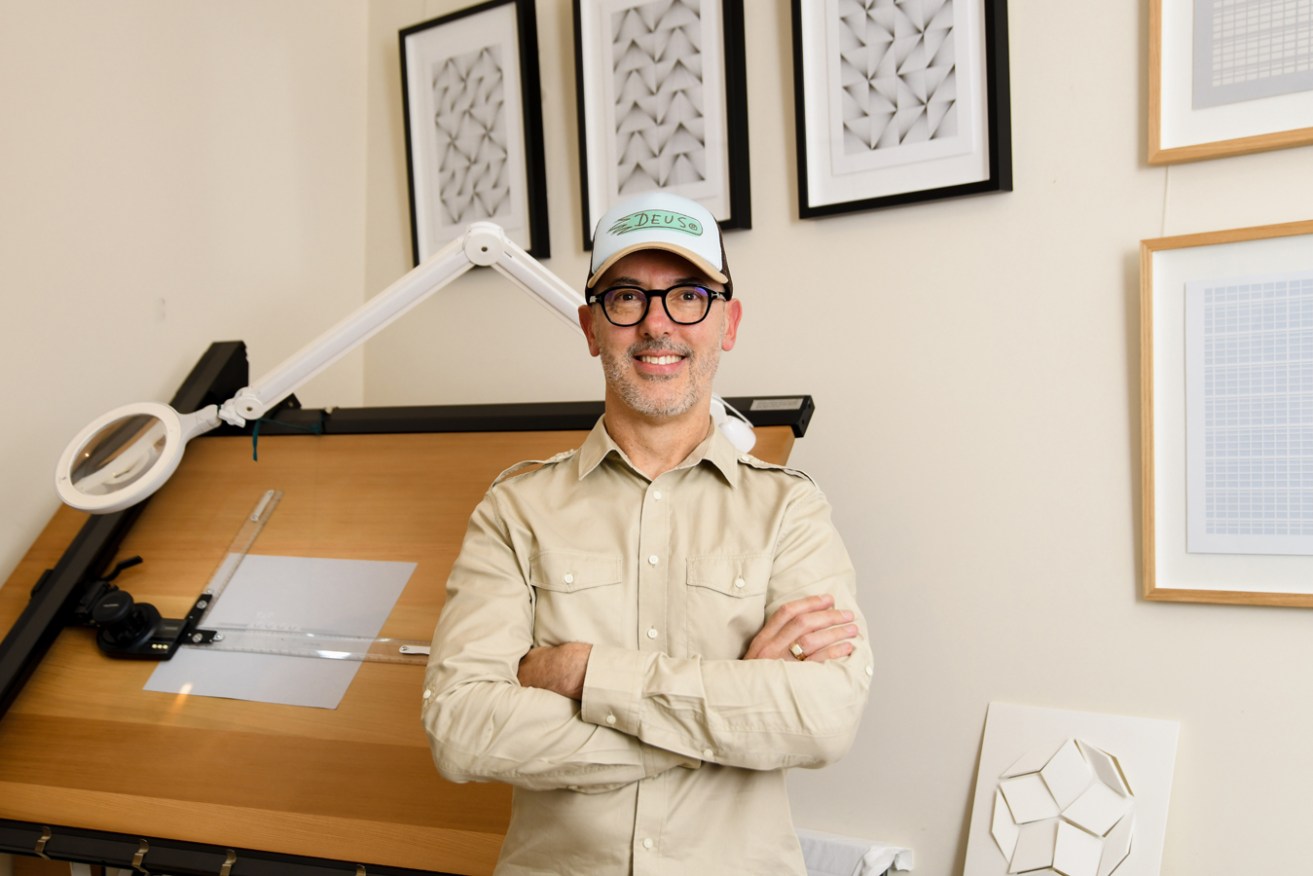Craig Glasson's home studio embodies his artistic style. Photo: Jack Fenby / InReview