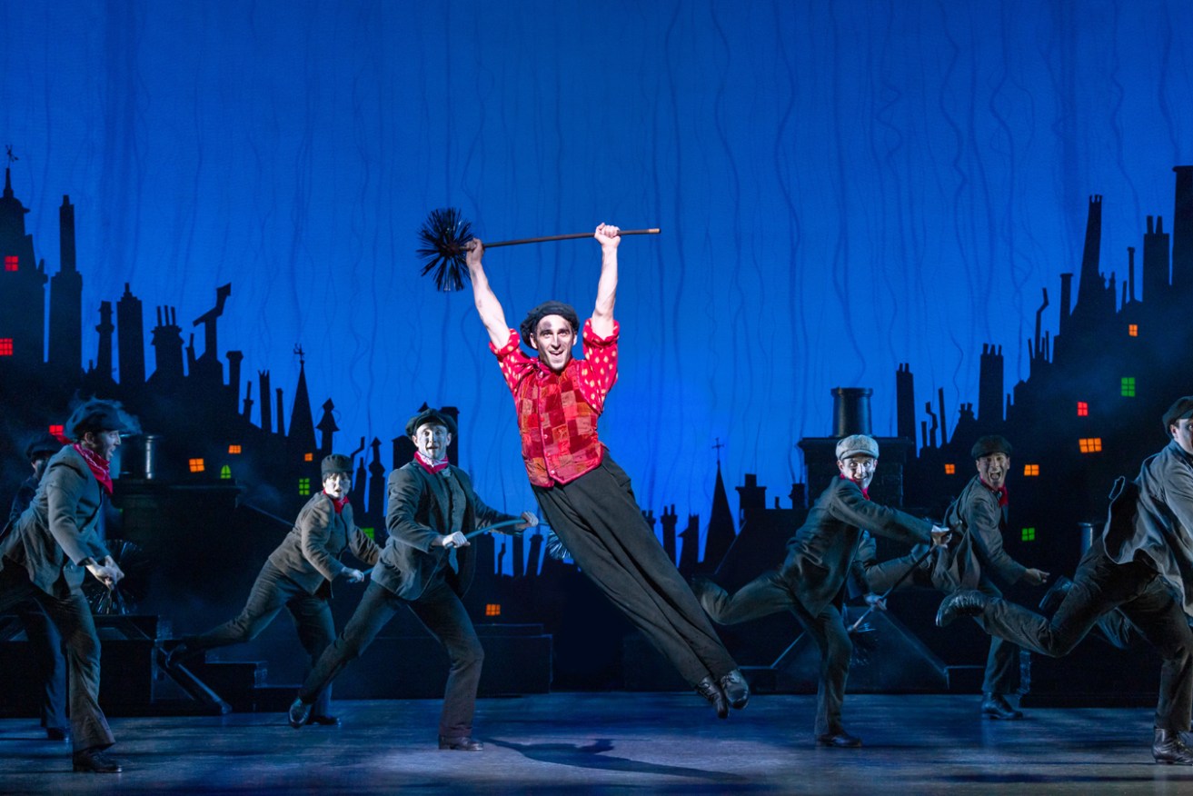 A step back in time: Jack Chambers is jack-of-all-trades Bert in the touring production of 'Mary Poppins'. Photo: Daniel Boud / supplied