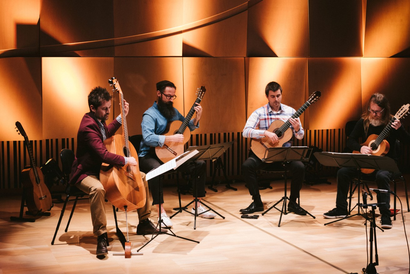 Melbourne Guitar Quartet will perform at the 2023 Adelaide Guitar Festival in a show with the Adelaide Guitar Festival Orchestra. Photo: Brett Scapin
