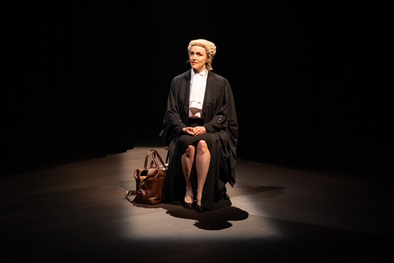 Caroline Craig moves in and out of every character in State Theatre Company SA's production of the one-woman play 'Primia Facie'. Photo: Matt Byrne / supplied