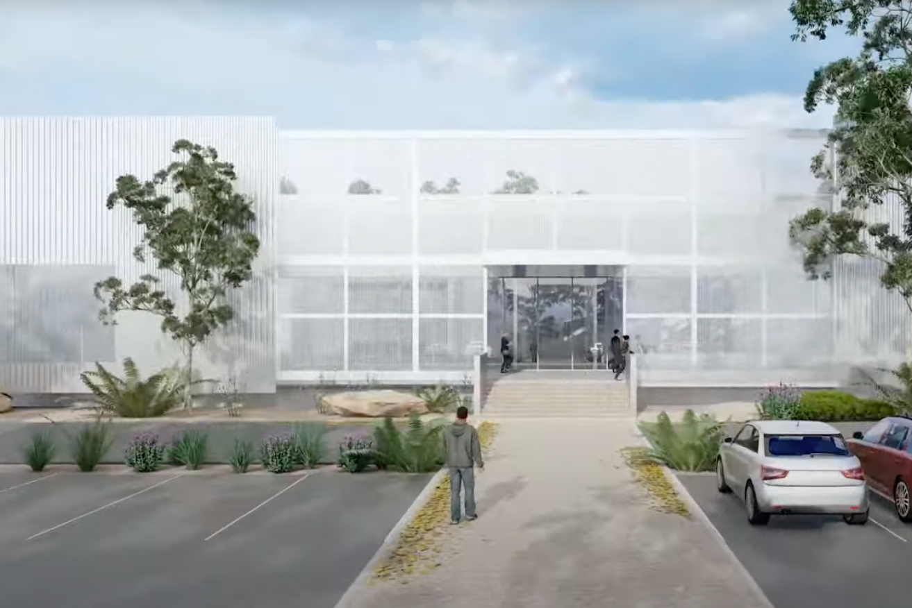 A render of the original plans for the cultural storage facility at Walkley Heights. Image: Brown Falconer/SA Government