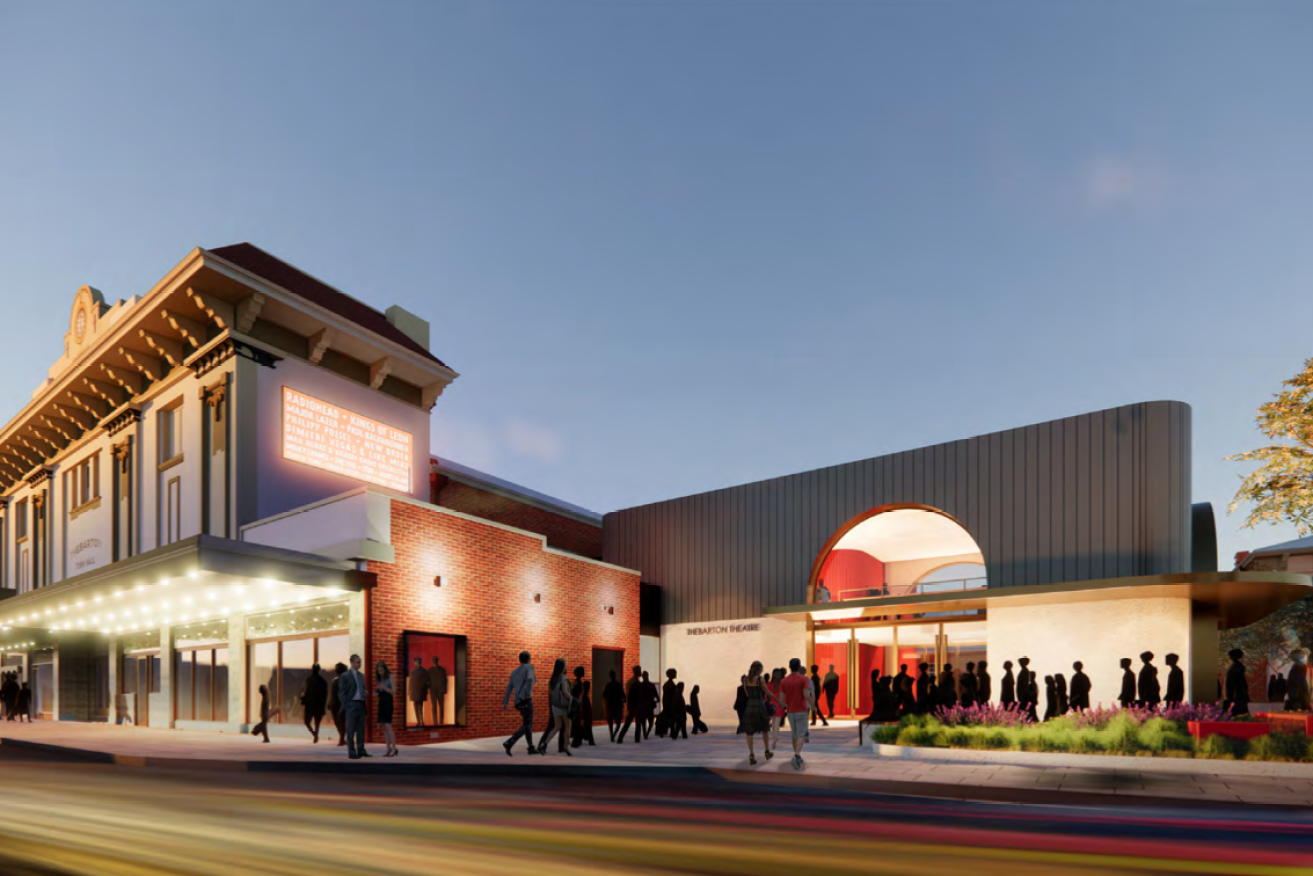 An artist's impression of the proposed Thebarton Theatre upgrade. Image: JPE Design Studio/City of West Torrens