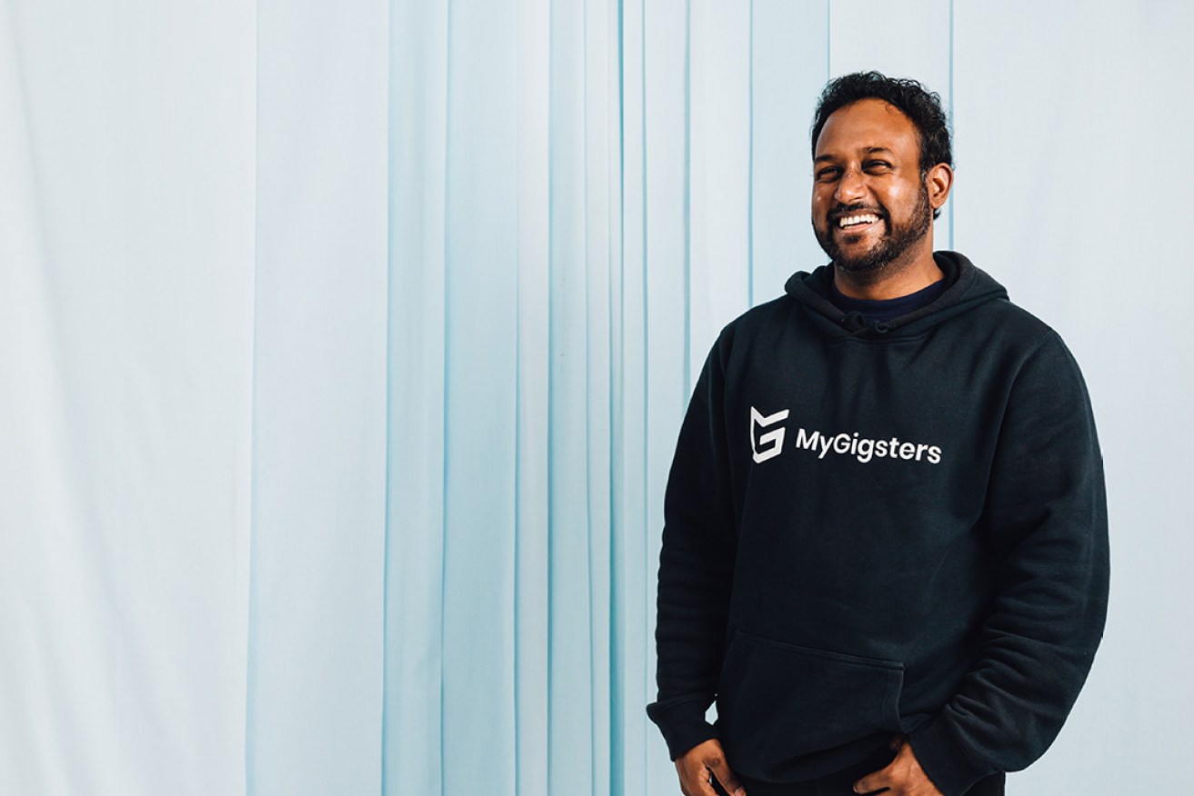 Benjemen Elengovan didn't let failed attempts stop him from developing the MyGigsters app to make life easier for gig workers. Photo Samuel Graves