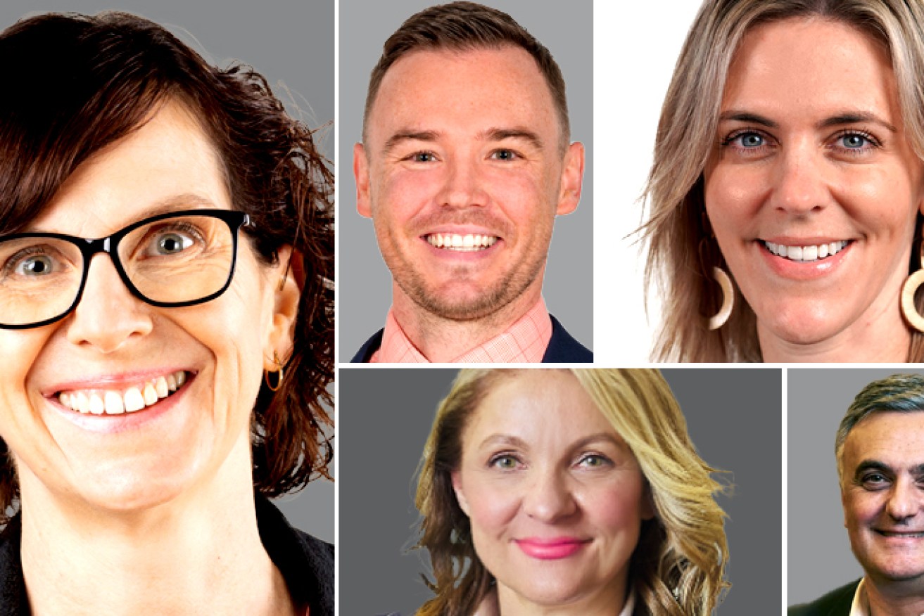 Michelle Hutton (left), Daniel Idema (centre, above), Tina Tomaszewski (centre, below), Sarah Grindlay (right, above) and Vincent Ciccarello (right, below) have all been appointed to new roles.