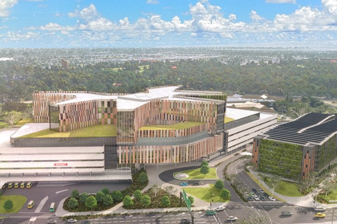 Designs for the Women's and Children's Hospital the State Government wants to build on heritage-listed Adelaide parklands. Photo: supplied