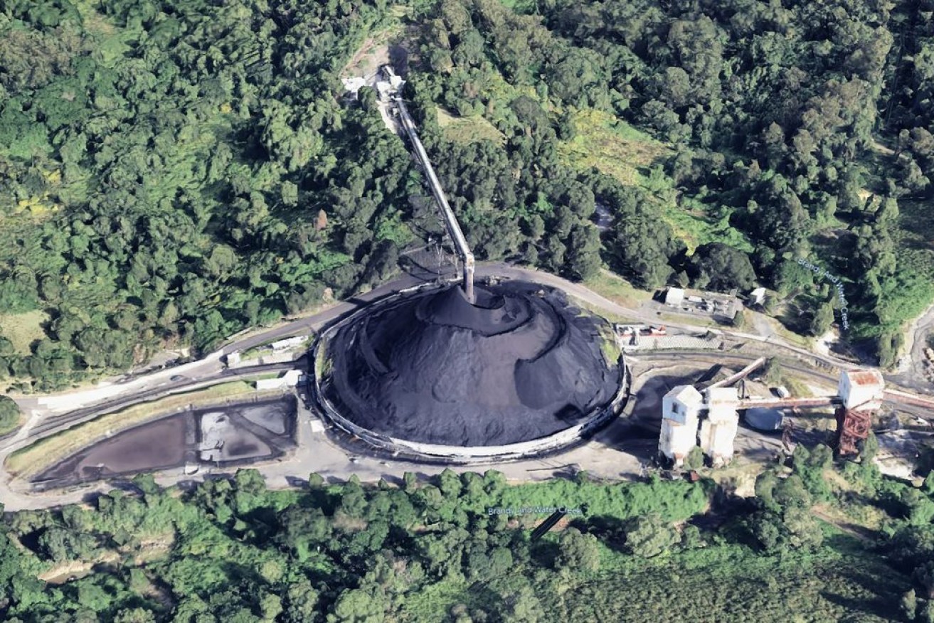 The Dendrobium coal mine in Kembla Heights, NSW, which has been fined. Photo: AAP