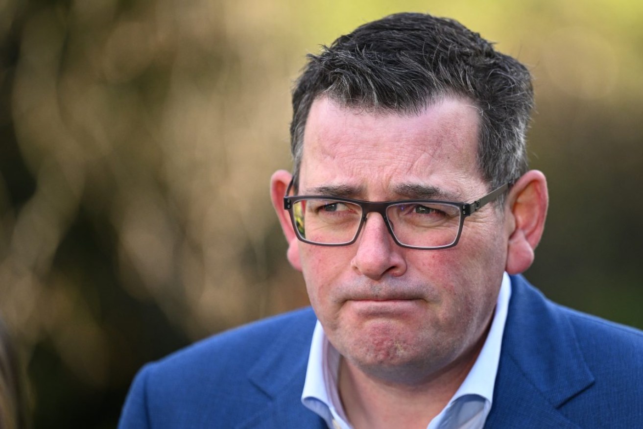 Victorian Premier Daniel Andrews announces the state has canned the 2026 Commonwealth Games. Photo: AAP/James Ross