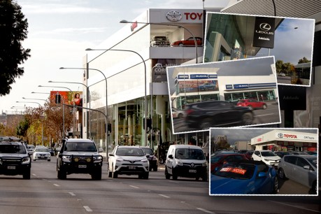 Does West Terrace have too many car dealerships?