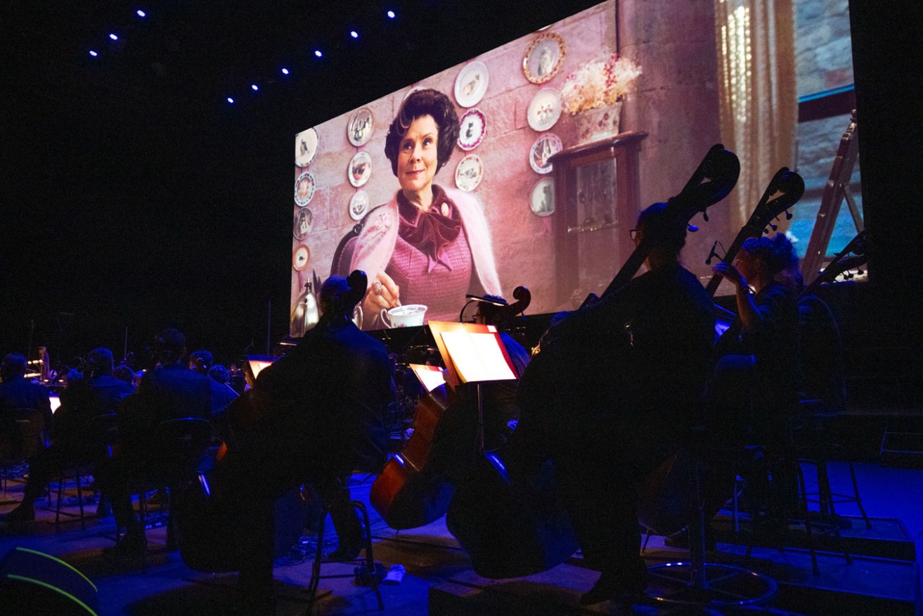 Imelda Staunton's Professor Umbridge attracted plenty of boos from the engaged audience at the ASO performance of 'Harry Potter and the Order of the Phoenix in Concert'. Photo: Bean Searcy / supplied