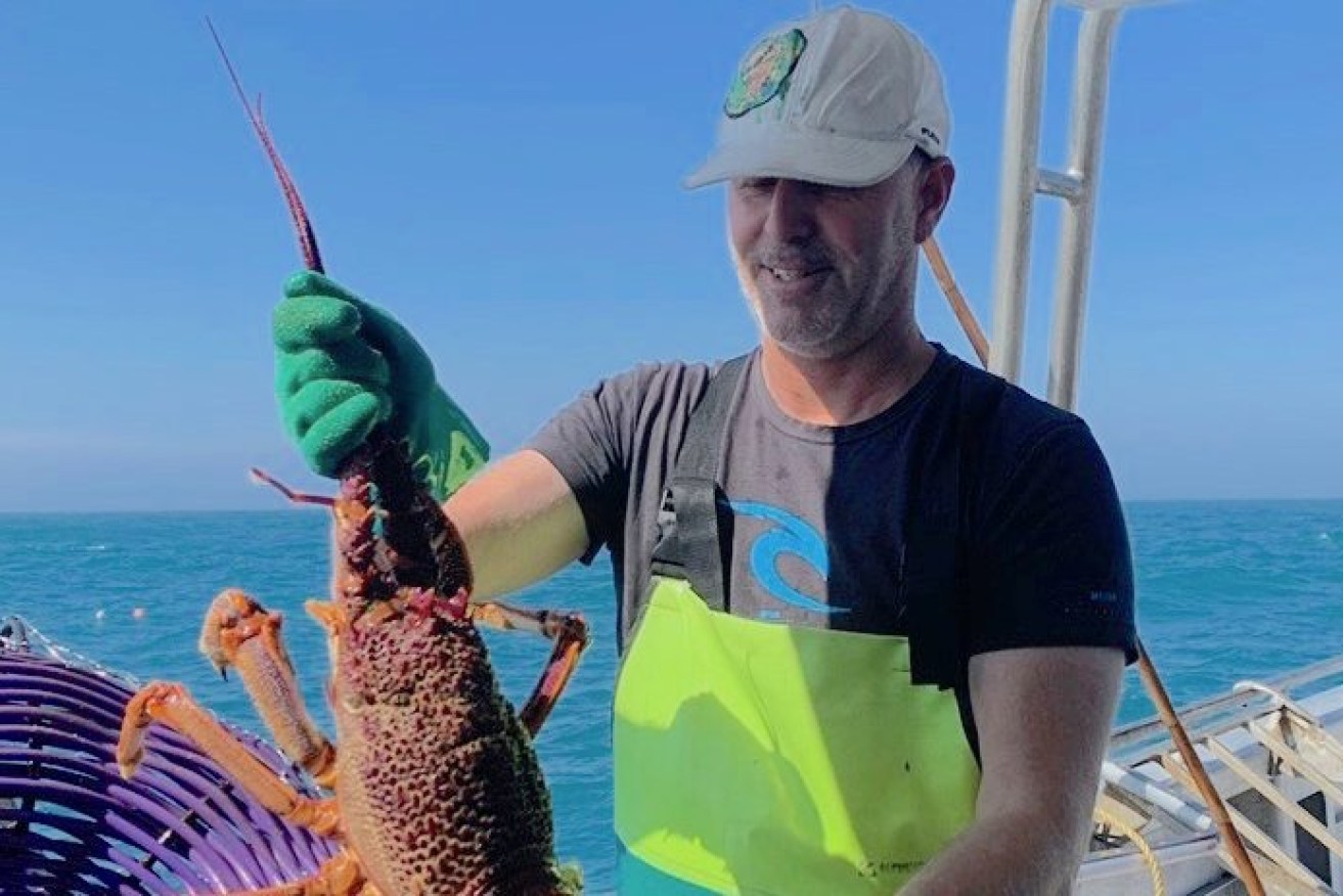 Third generation Port MacDonnell rock lobster fisher Jeremy Levins is among those worried about new offshore windfarm zones. Photo: supplied
