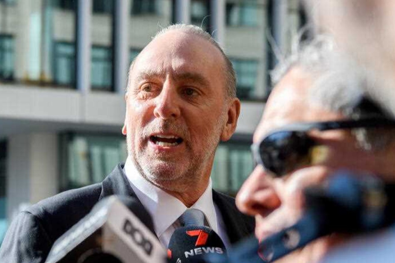 Hillsong founder and pastor Brian Houston arrives ahas been found not guilty of concealing his father's historical abuse of a boy. Photo: AAP Image/Bianca De Marchi