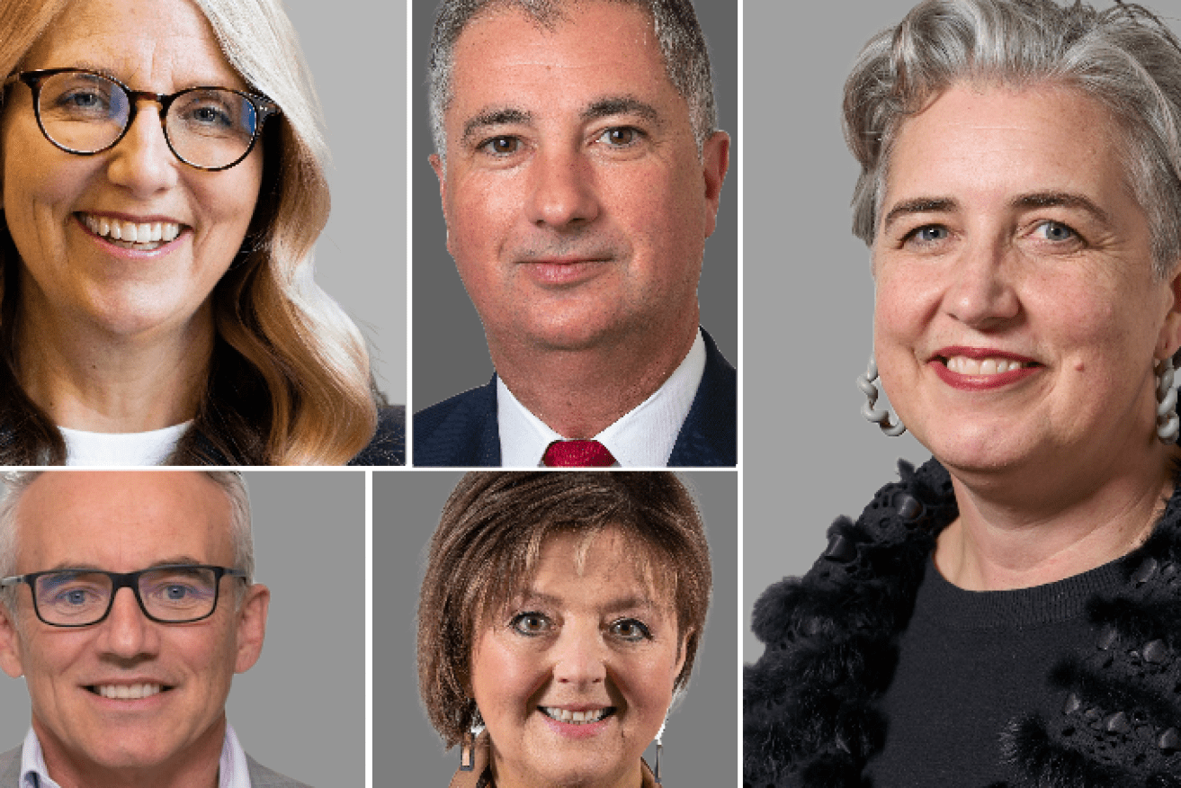 Melissa de Zwart (left, above), Mark Roderick (left, below), Angelo Catinari (centre, above), Beth Davidson-Park (centre, below) and Penny Griggs (right) have all been appointed to new roles.