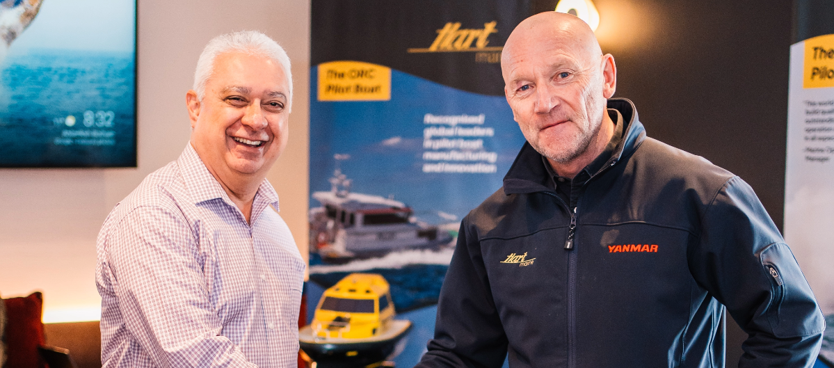 Flinders Port General Manager Carl Kavina with Hart Marine Managing Director Mal Hart