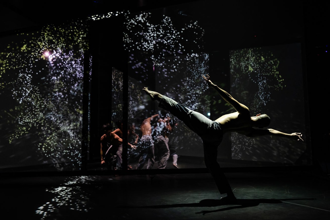 Digital projections are an integral part of T.H.E. Dance Company's 'Infinitely Closer'. Photo: Bernie Ng / supplied