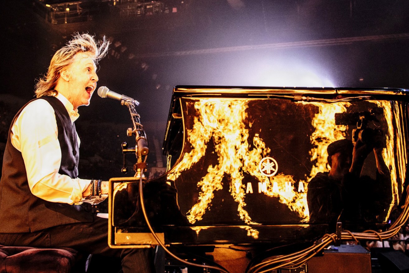 Paul McCartney performs at the Adelaide Entertainment Centre Arena on his 'Got Back' tour. Photo: MPL Communications