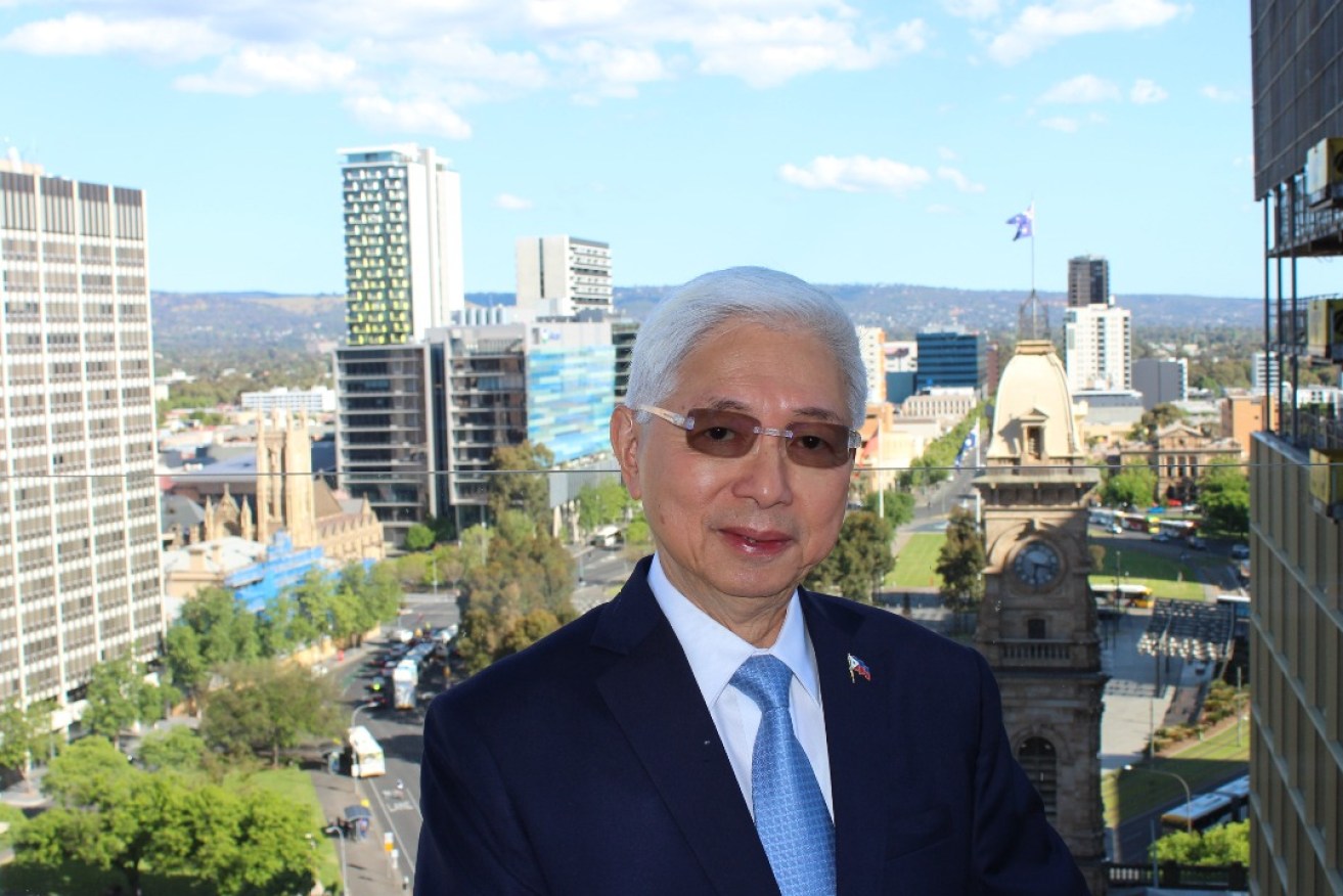 Philippines Secretary of Trade and Investment Alfredo Pascual in Adelaide. Photo: David Simmons/InDaily.