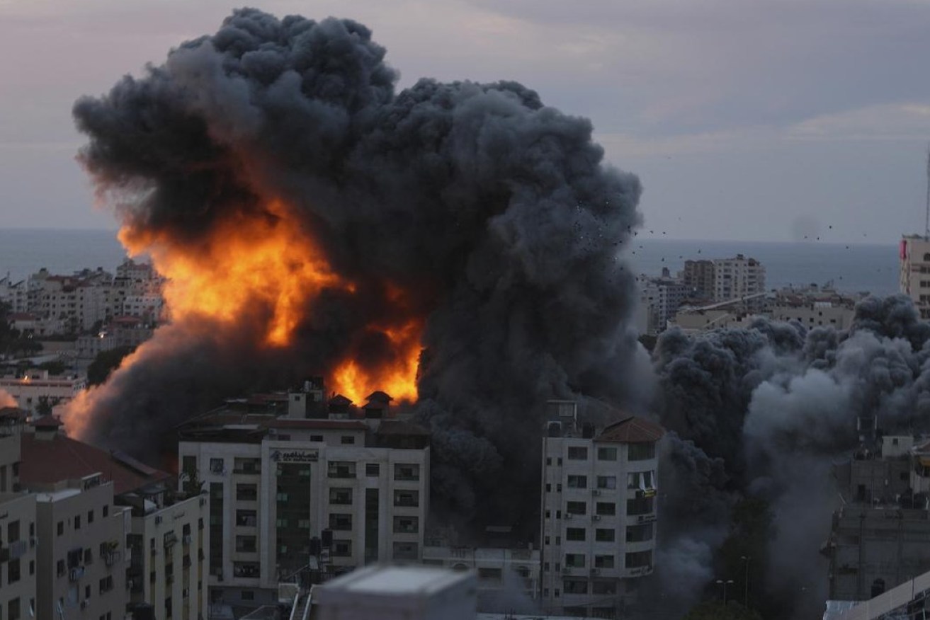 Israel has launched air strikes on Gaza City after Hamas executed a multi-front attack on Israel. Photo: AP PHOTO