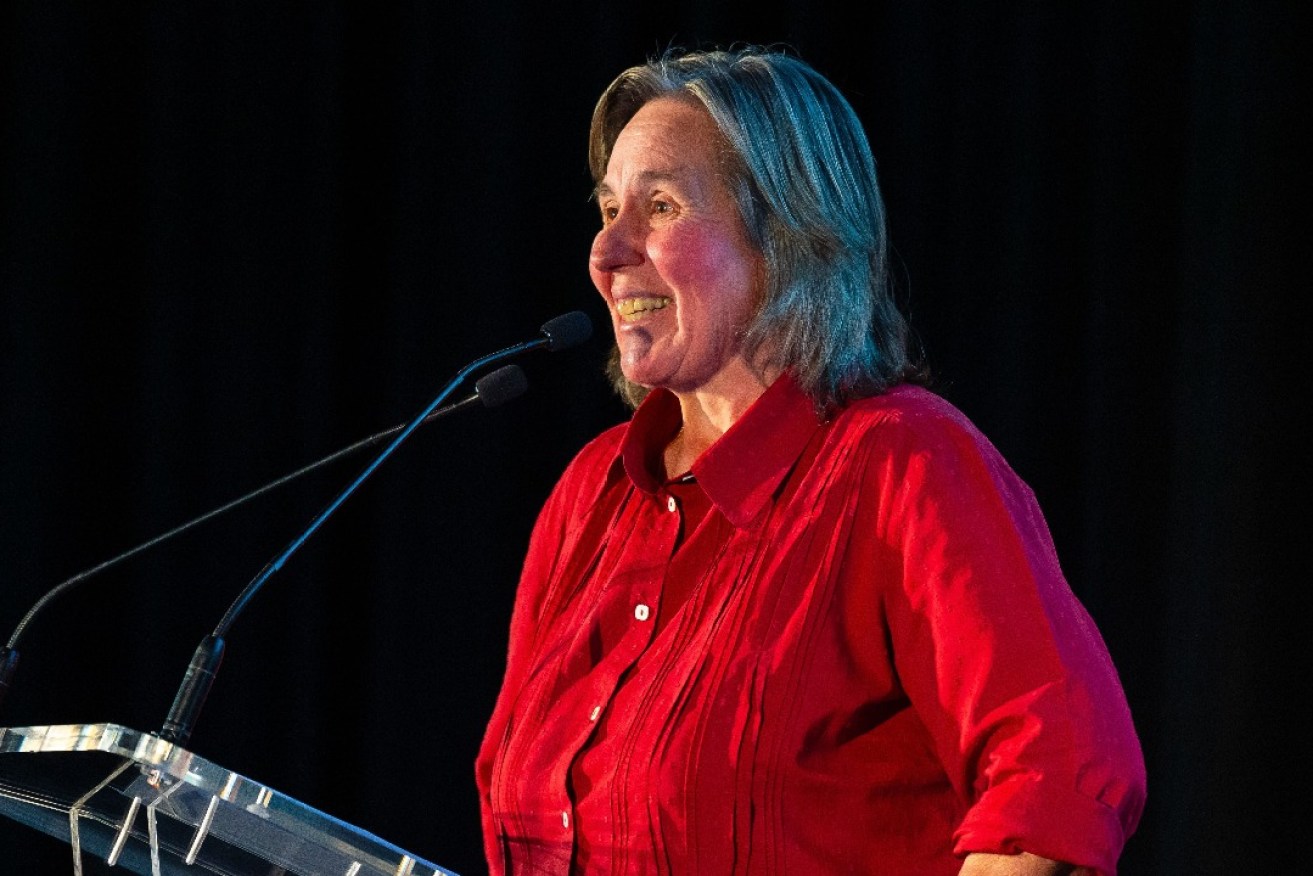 Jane Ferrari was named the SA Legend of the Vine at the WCA Royal Adelaide Wine and Spirits Show Trophy Winners Lunch on Friday. Photo: John Kruger 