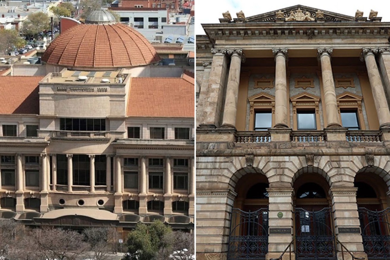 The Sir Samuel Way Building (left) and the Supreme Court building (right) are both more than 100-years old. Photos: Tony Lewis/InDaily