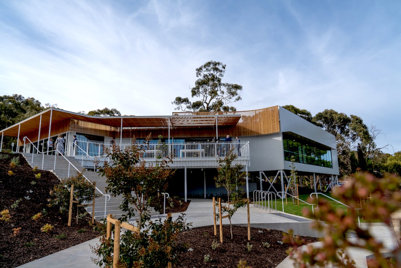 Carrick Hill officially opened its new pavilion with sweeping views to the city and sea. Photo: supplied