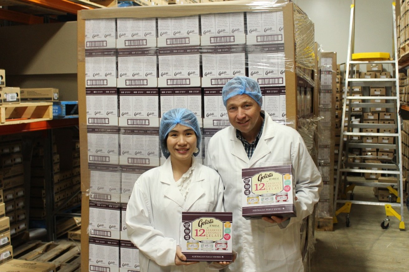 Gelista export manager Jenn Yet and founder Peter Cox. Photo: David Simmons/InDaily.