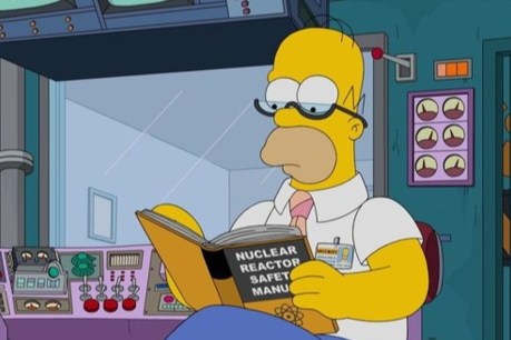 Radiation fear: Reversing The Simpsons effect