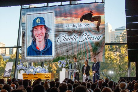 Mourners farewell ‘force of nature’ Charlie Stevens
