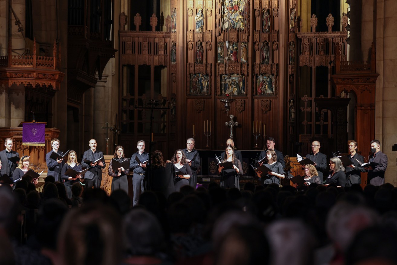 File image of the Adelaide Chamber Singers at St Peters Cathedral.