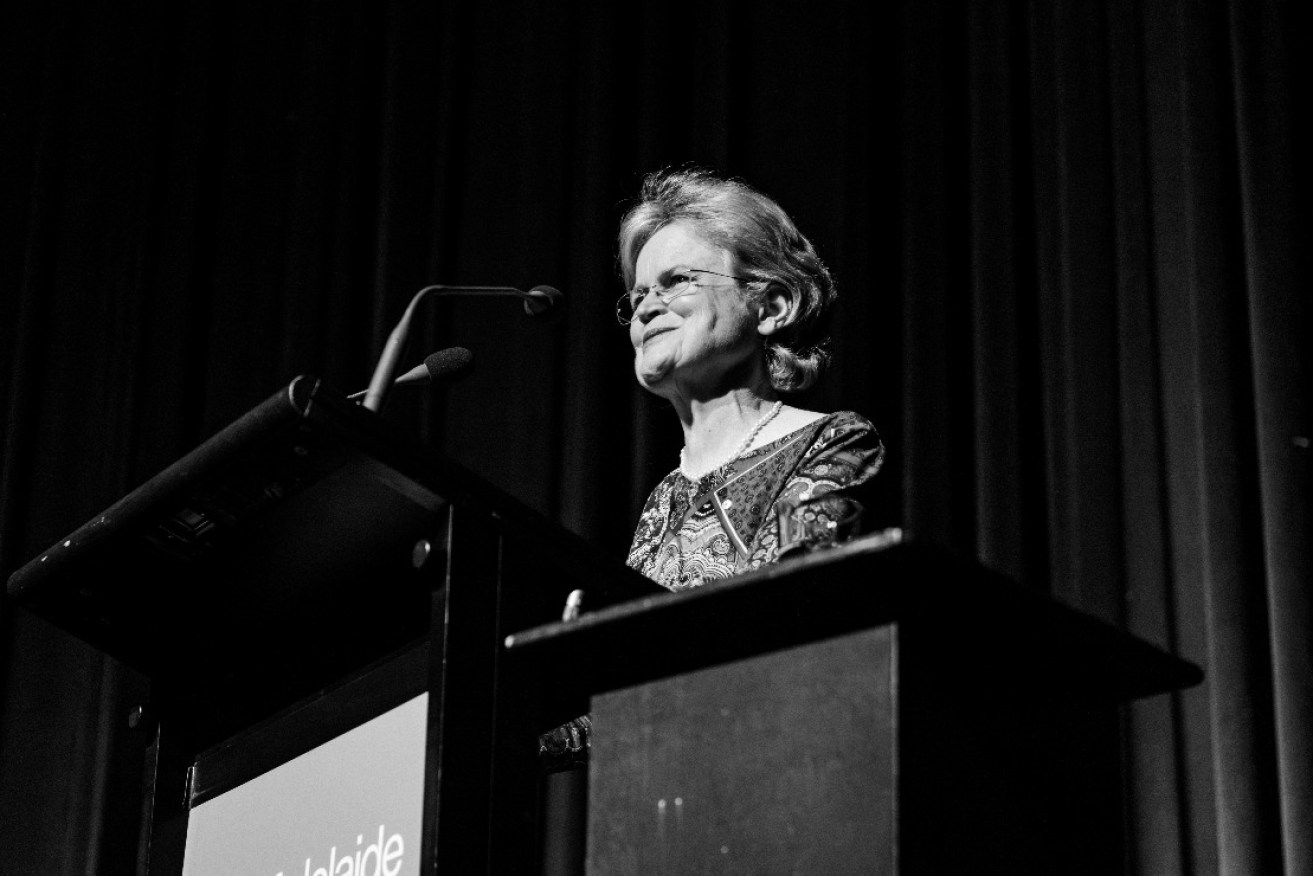 Governor Frances Adamson delivering the first Don Dunstan Lecture at the Dunstan Playhouse. Photo: Kyahm Ross / supplied by Adelaide Festival Centre