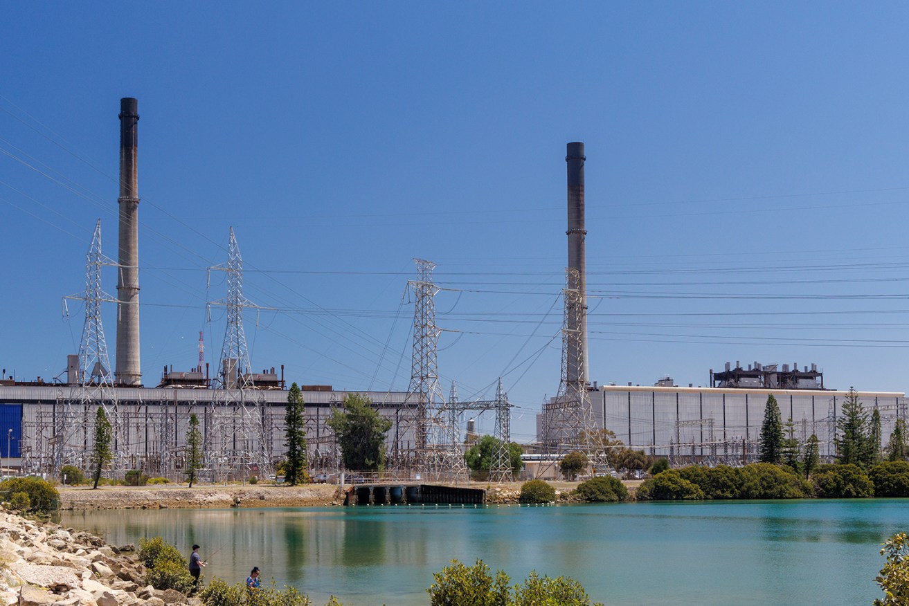 Adelaide's gas-fired Torrens Island power station, which will be mothballed in 2026. Photo: Tony Lewis/InDaily 