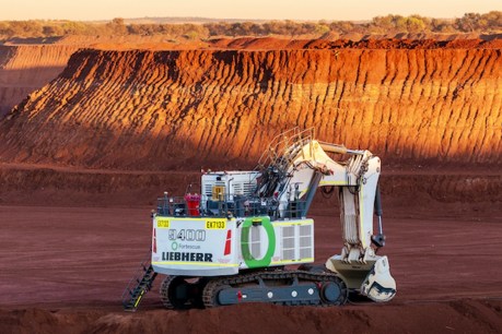 Electric excavator digs in to cut mining emissions
