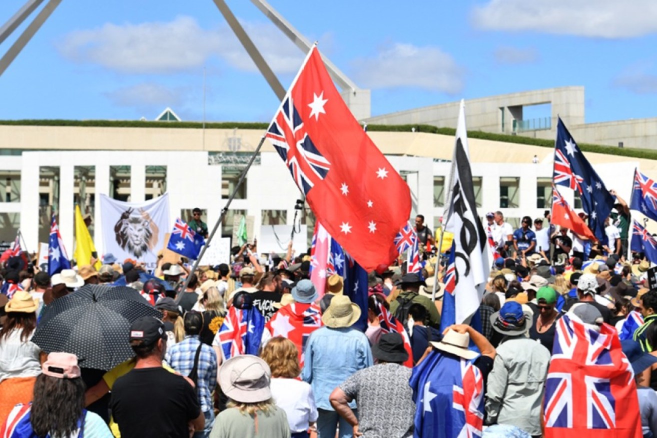 The sovereign citizen movement was founded in the 1970s, but grew strongly during the COVID-19 pandemic. Photo: AAP