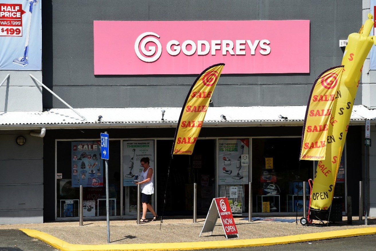 A Godfrey's store in Brisbane. Photo: Dan Peled/AAP