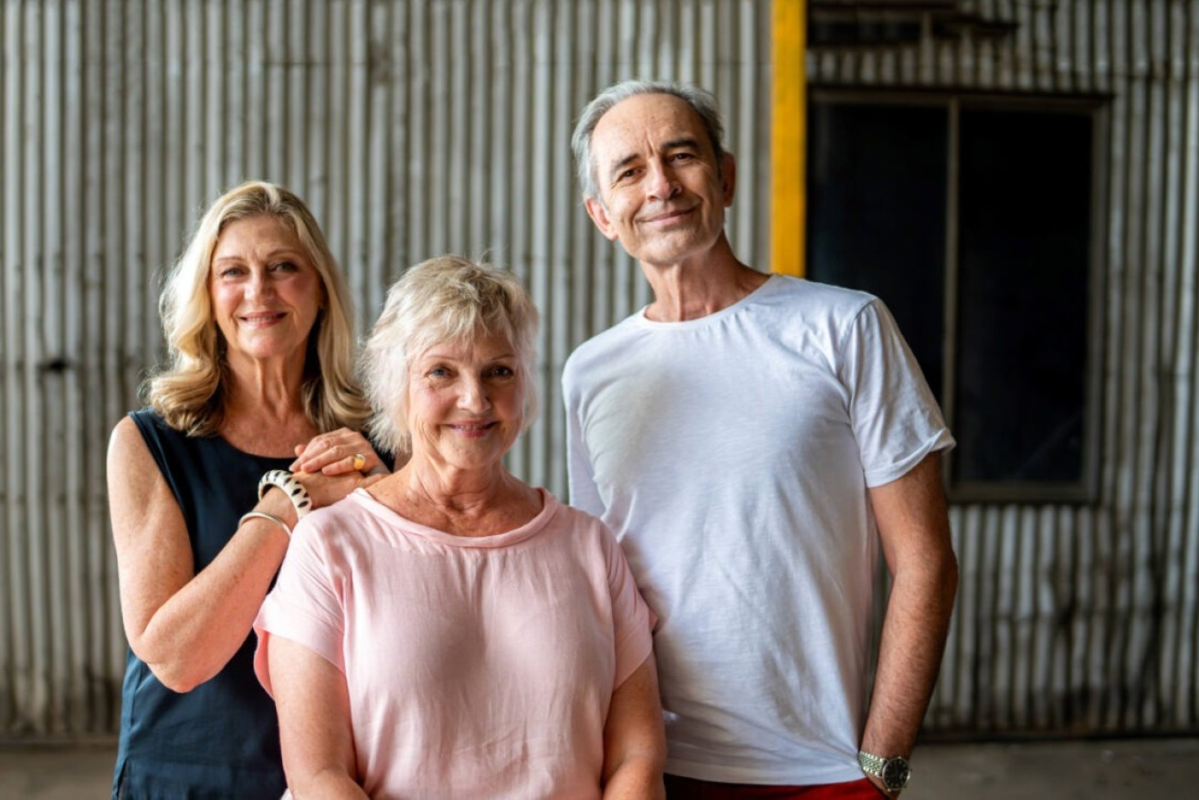 Tina Bursill, Genevieve Mooy and Terence Crawford star in State Theatre Company SA's production of 'The Children'. Photo: Matt Byrne / supplied