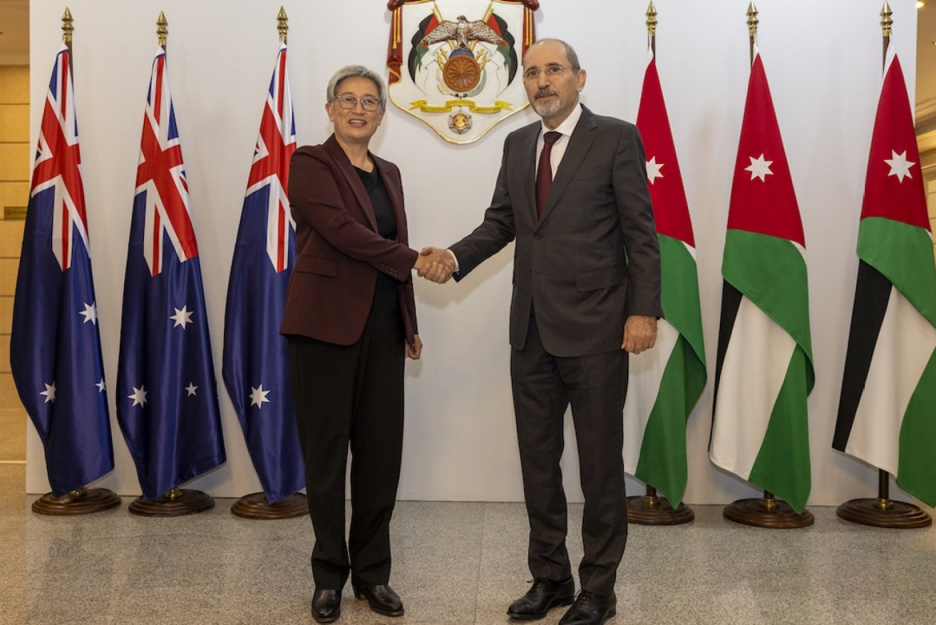 Foreign Minister Penny Wong meets with Jordan's Foreign Minister Ayman Safadi. Photo: DFAT 