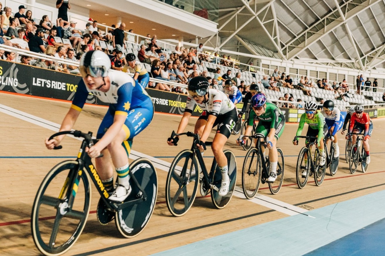 The 2024 Tissot UCI Track Nations Cup is one of four major sporting events happening in Adelaide this week. Photo: Fame & Spear Photography