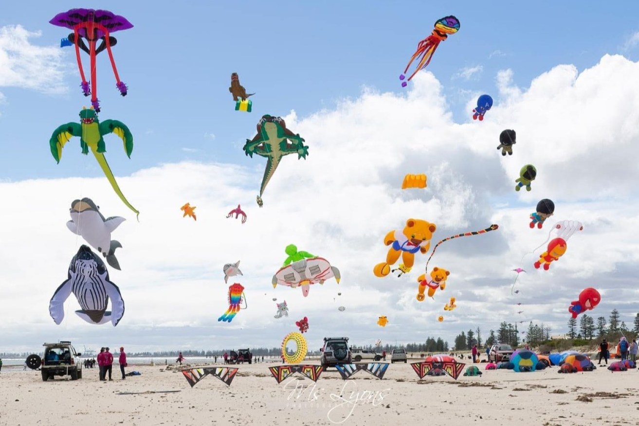 A free kite festival will be held at Southend on January 24. Photo: Adelaide Kite Flyers Association