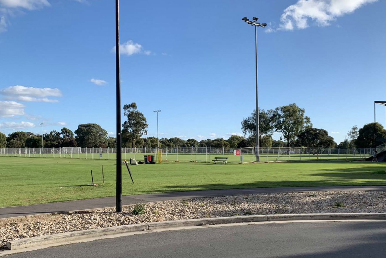 The existing condition of Adelaide Comets Football Club, visible from West Terrace. This photo: Adelaide Comets via LANDSKAP