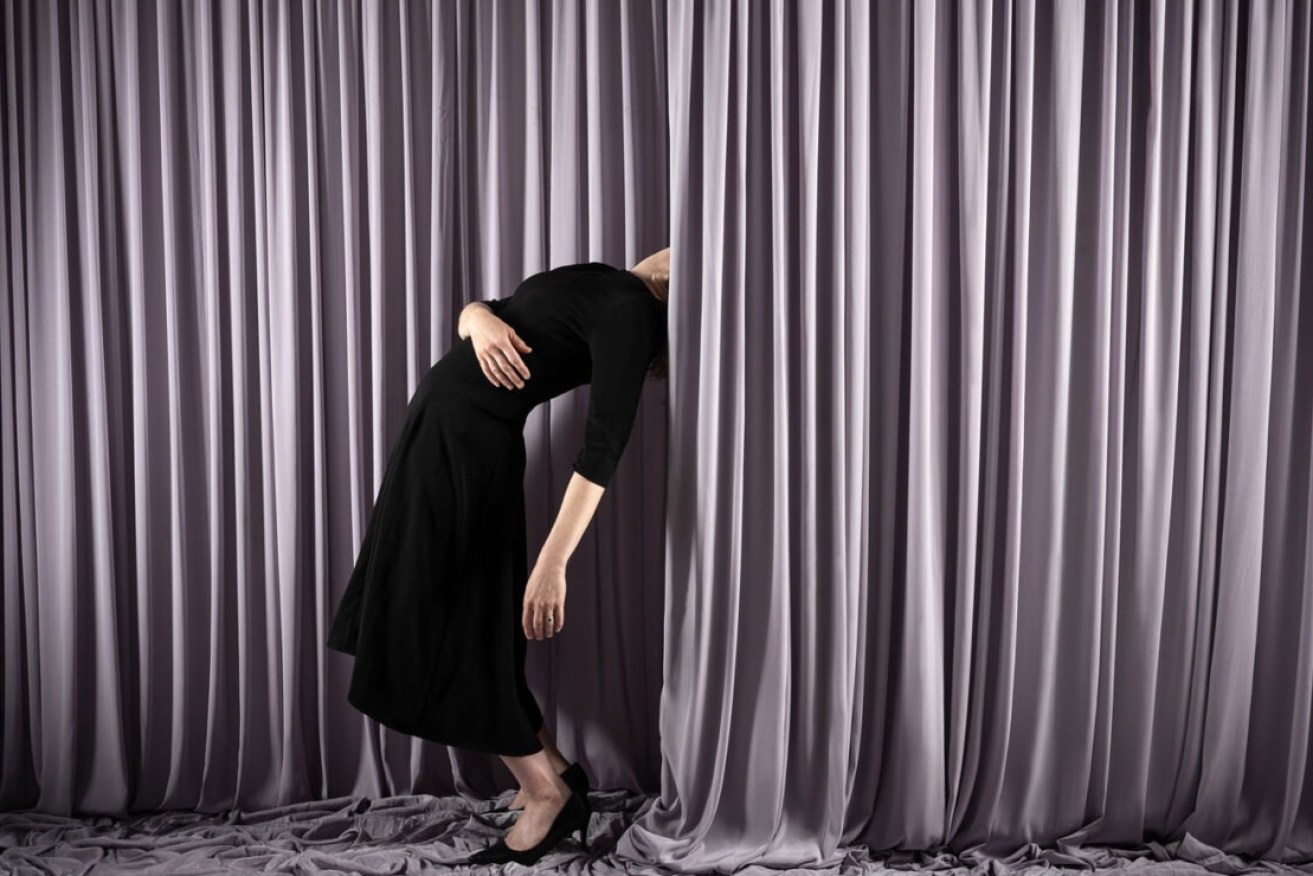 The program image for 'I Hide in Bathrooms', which is being presented by Vitalstatistix at the 2024 Adelaide Festival. Photo: Sam Oster / supplied