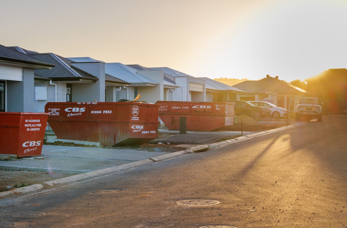 Housing under construction Blakeview