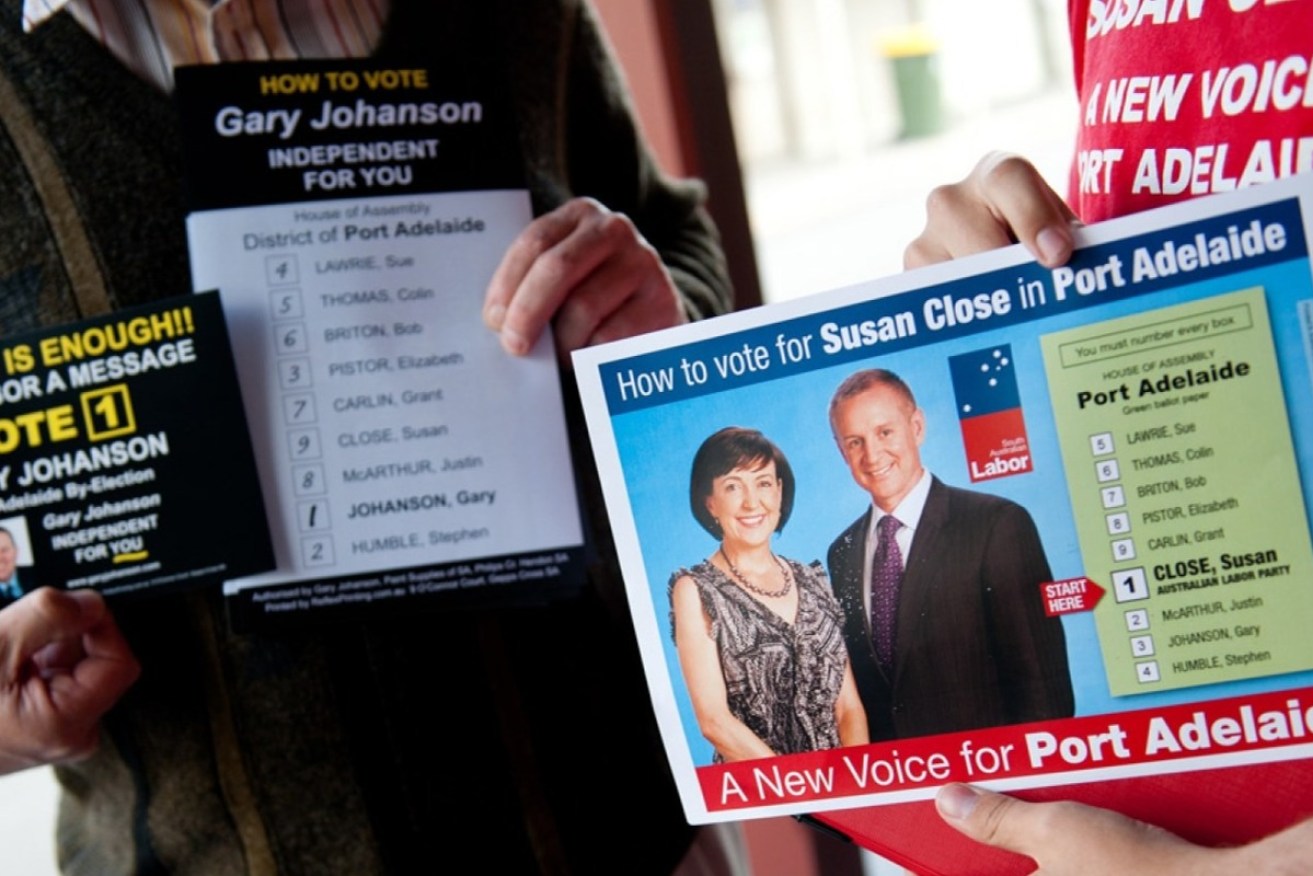 How to vote cards should no longer feature at South Australian polling places, the Liberal Party says. Photo: supplied