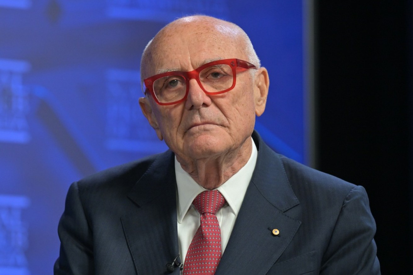 Professor Allan Fels at the National Press Club in Canberra on Wednesday. Photo: Mick Tsikas/AAP