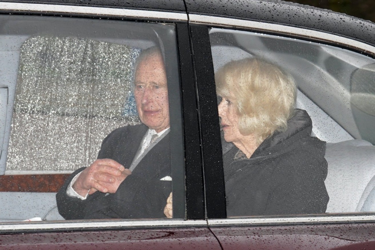 King Charles and Queen Camilla arrive at Clarence House in London. Photo: Jordan Pettitt/PA Wire