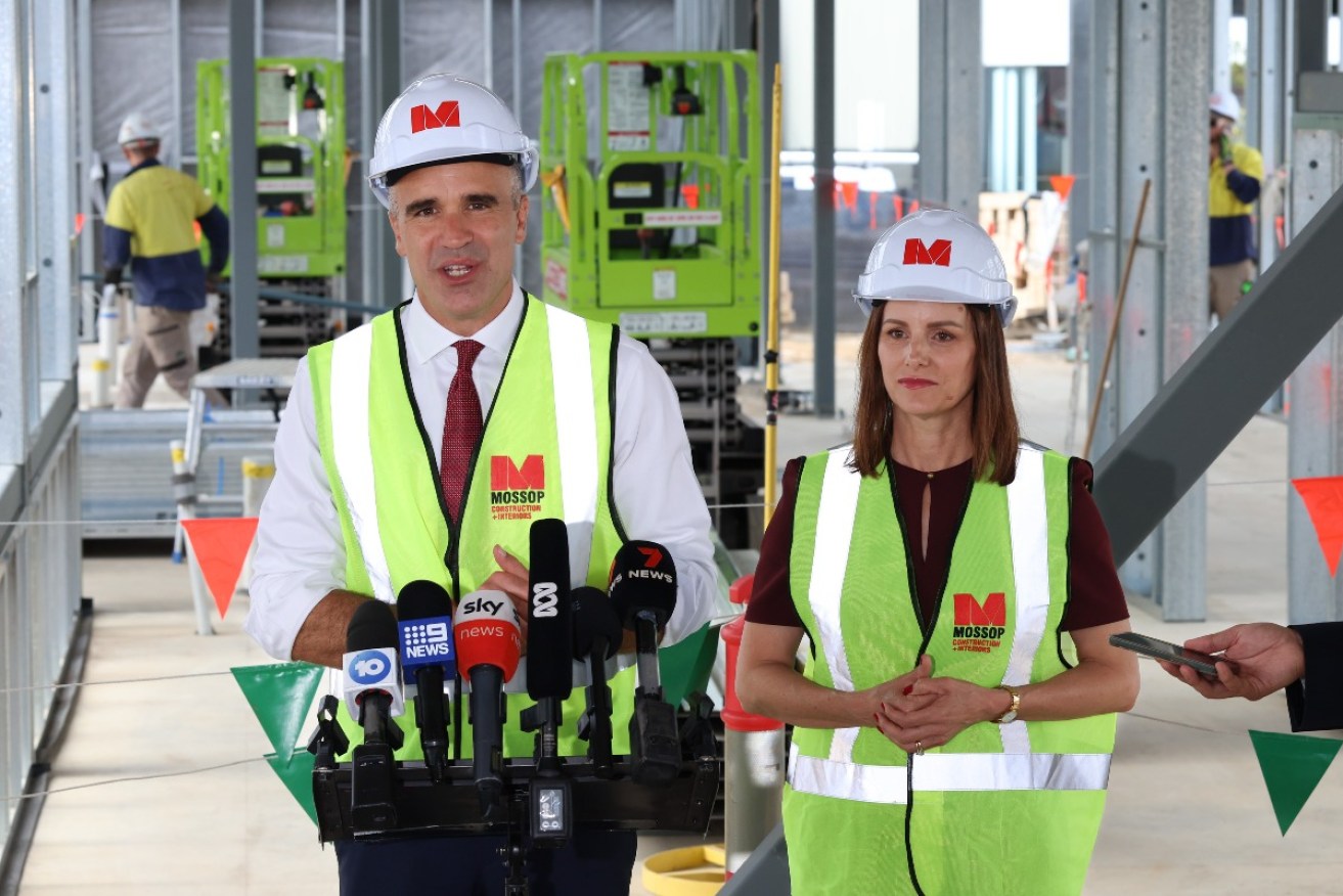 Premier Peter Malinauskas is standing by Dunstan candidate Cressida O'Hanlon after the Liberal Party aired claims against her under parliamentary privilege. Photo: Tony Lewis/InDaily
