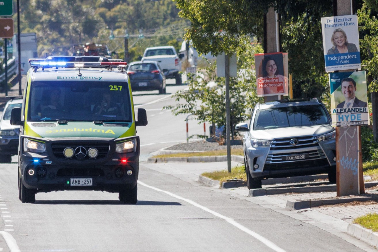 Corflutes and ambulance ramping might have been a  powerful combo for the Liberals in Dunstan - but their own legislation ties their hands. Photo: Tony Lewis/InDaily