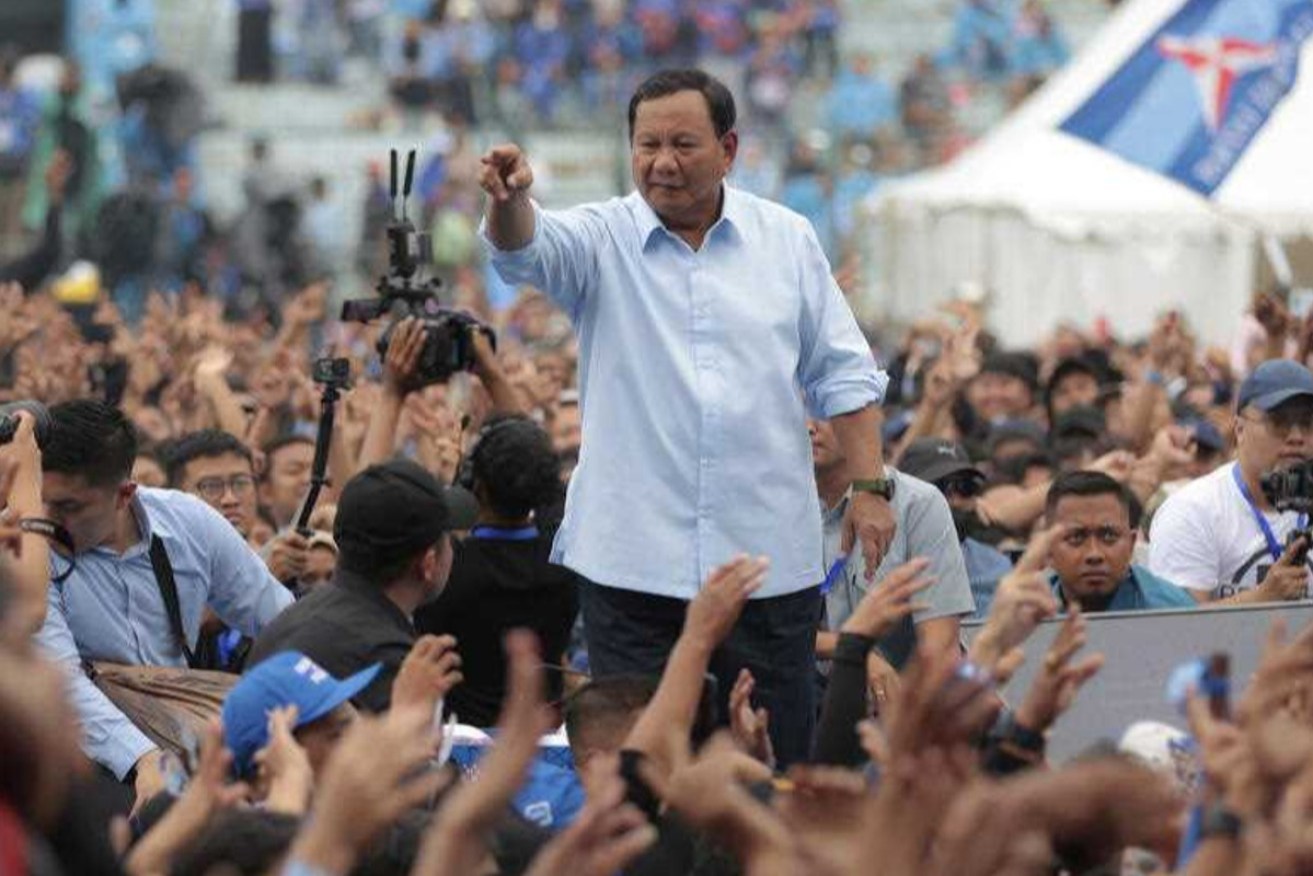 Defence Minister and former Suharto strongman Prabowo Subianto will be Indonesia's next president. Photo: AP PHOTO