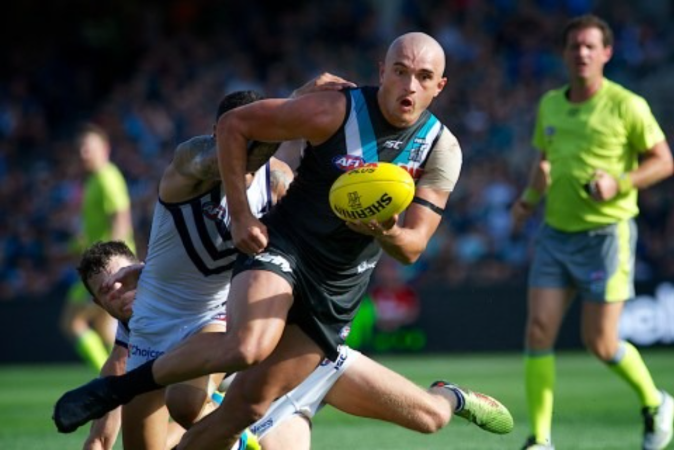 Port Adelaide's Sam Powell-Pepper will miss the first four games of the AFL season after a tribunal ruling. Photo supplied